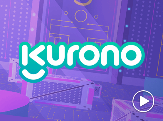 Image of Kurono logo and game with play button in bottom right corner